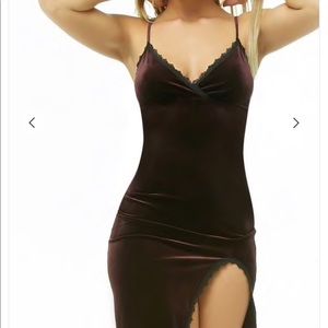 Forever 21 velvet dress